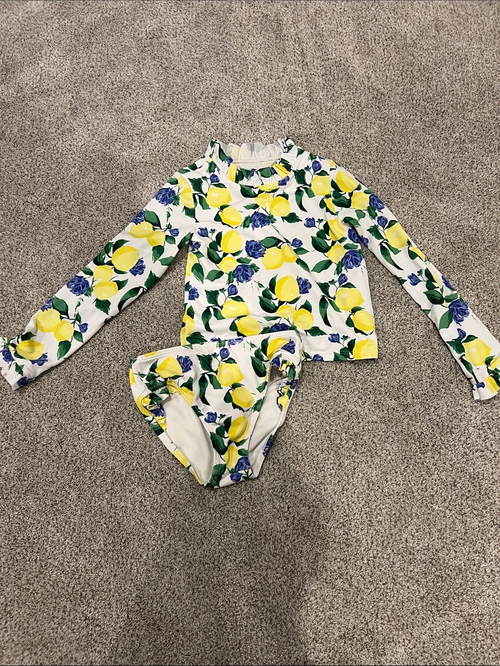 Janie and Jack rashguard swimsuit, size 6